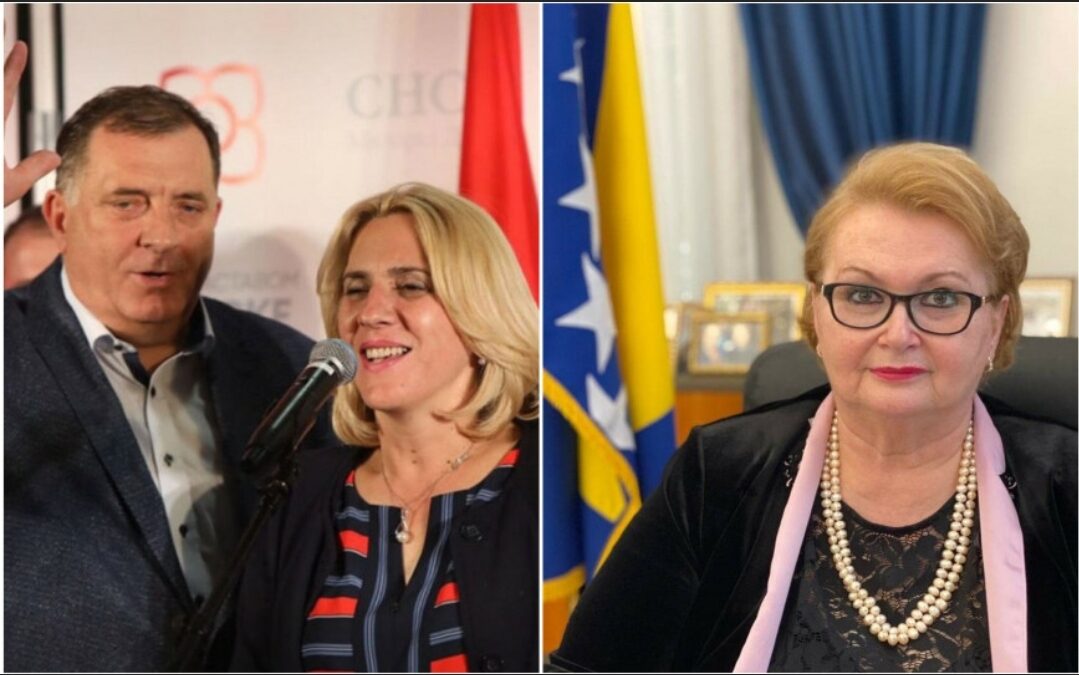 Dodik i Cvijanović poručili Turković: Niko neće snositi sankcije za neisticanje zastave BiH
