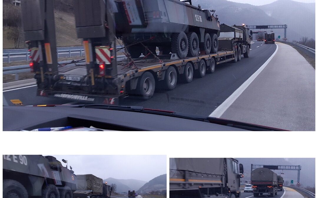 Oklopna vozila i dodatne snage EUFOR-a stigle u BiH (FOTO/VIDEO)
