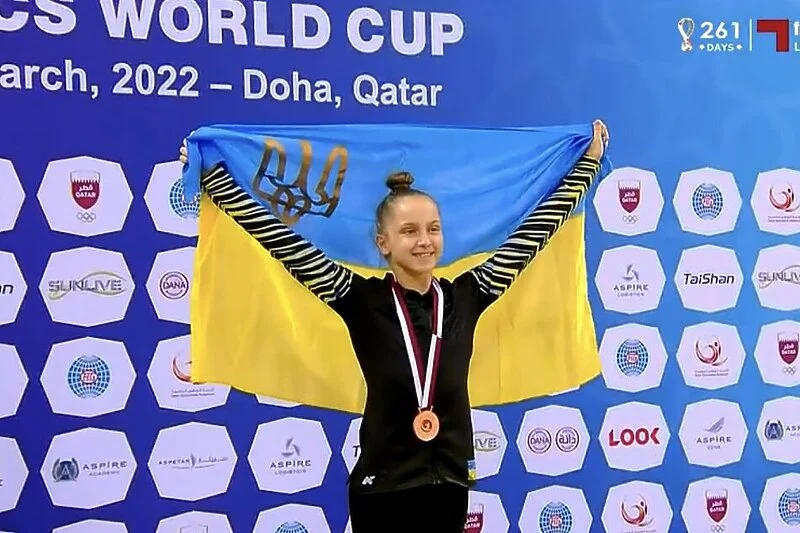 Ukrajinska gimnastičarka osvojila medalju pa se odbila popeti na postolje s Ruskinjama