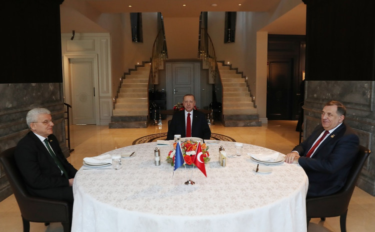 Džaferović i Dodik sastali se s Erdoanom