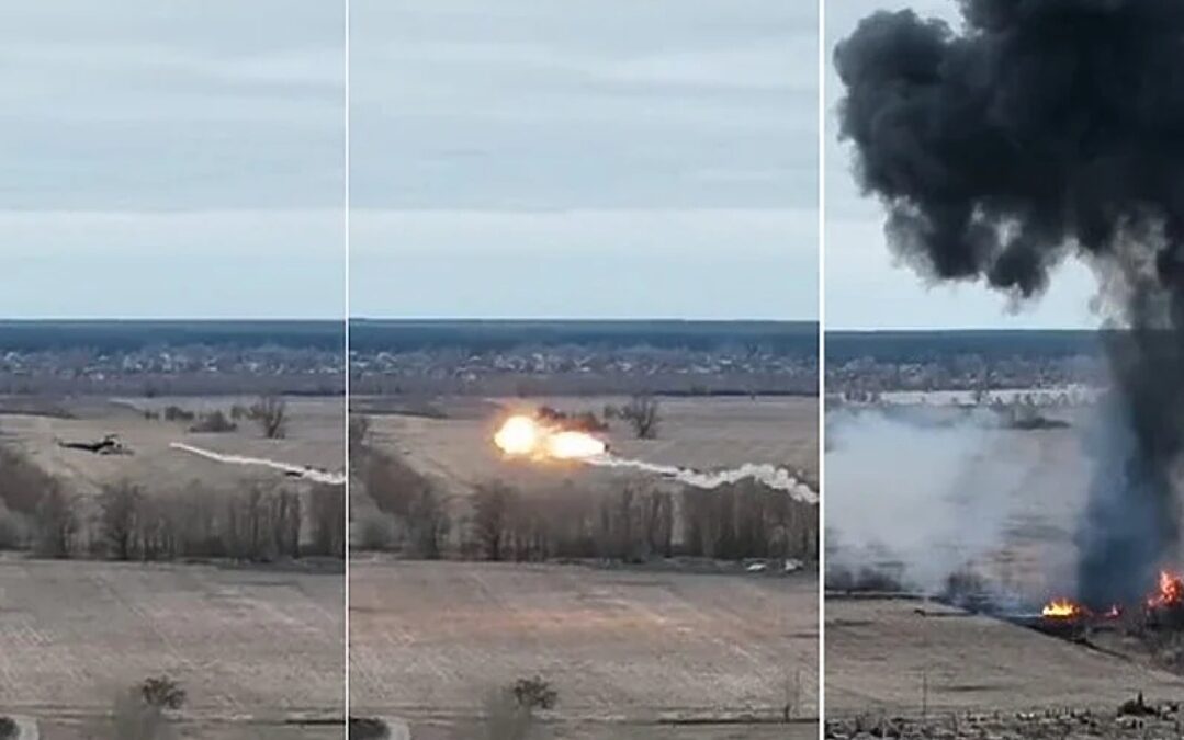 Ukrajinska vojska objavila video rušenja ruskog helikoptera: Dobrodošao u pakao