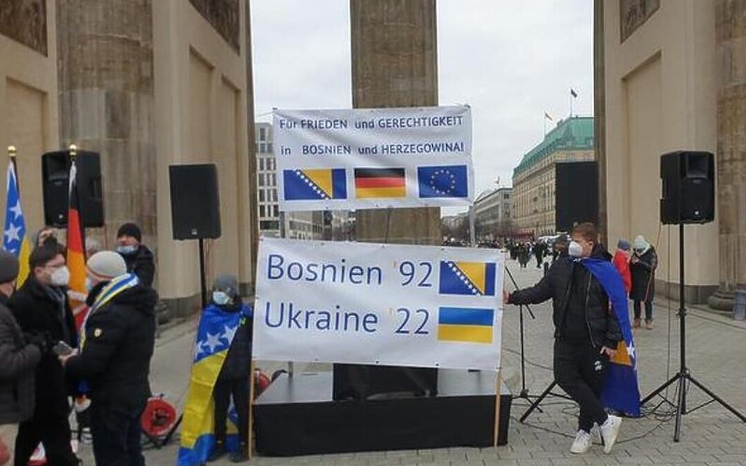 Poruka sa protesta bh. dijaspore u Berlinu: Ukrajina bi se mogla ponoviti u BiH